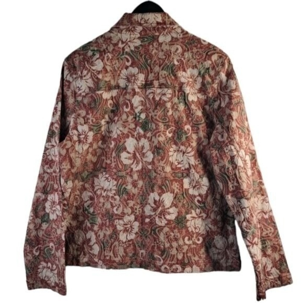 Rebecca Malone Vintage Women's Floral Quilt Pink & Green Size L - Picture 3 of 13